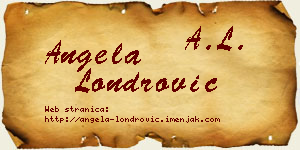 Angela Londrović vizit kartica